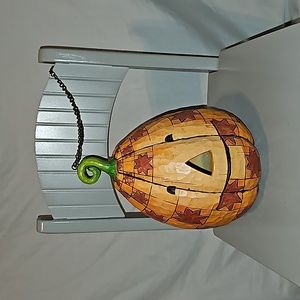 Jim Shore Hanging Pumpkin Birdhouse